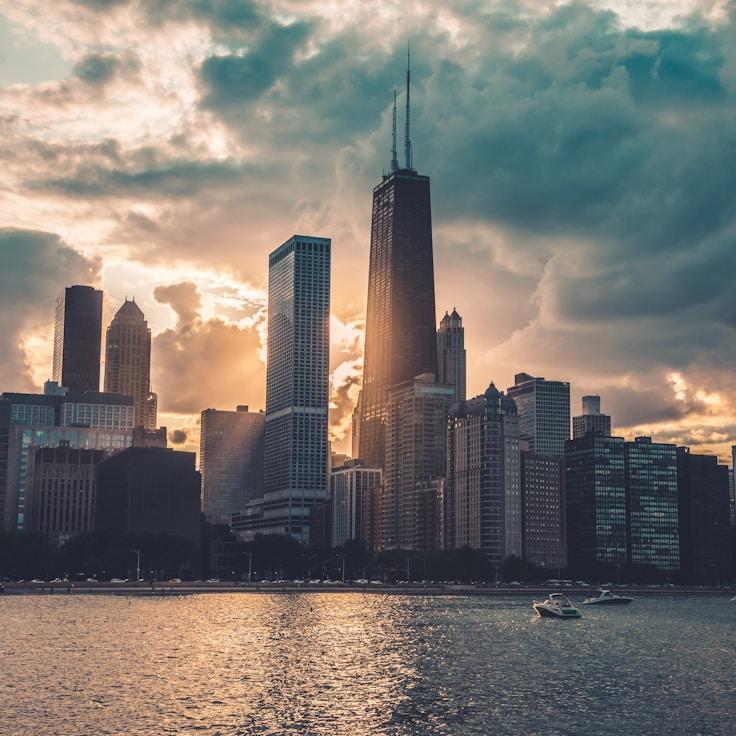 Sunset outdoors in Germany